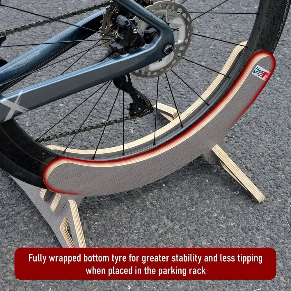 ThinkRider Wooden Bicycle Stand / Bike Stand For 16-24/ 26-29/700C Road Mountain Bike Rack Holder