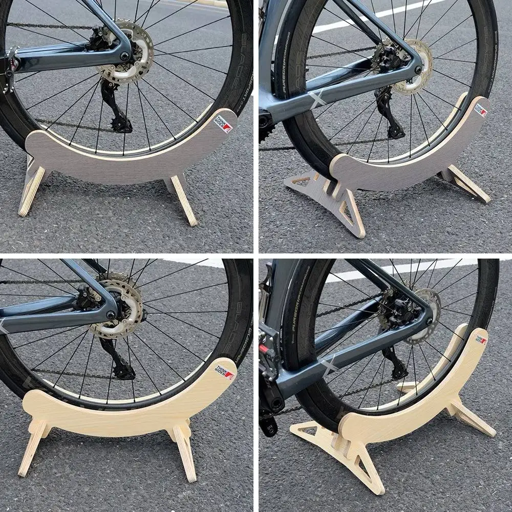 ThinkRider Wooden Bicycle Stand / Bike Stand For 16-24/ 26-29/700C Road Mountain Bike Rack Holder
