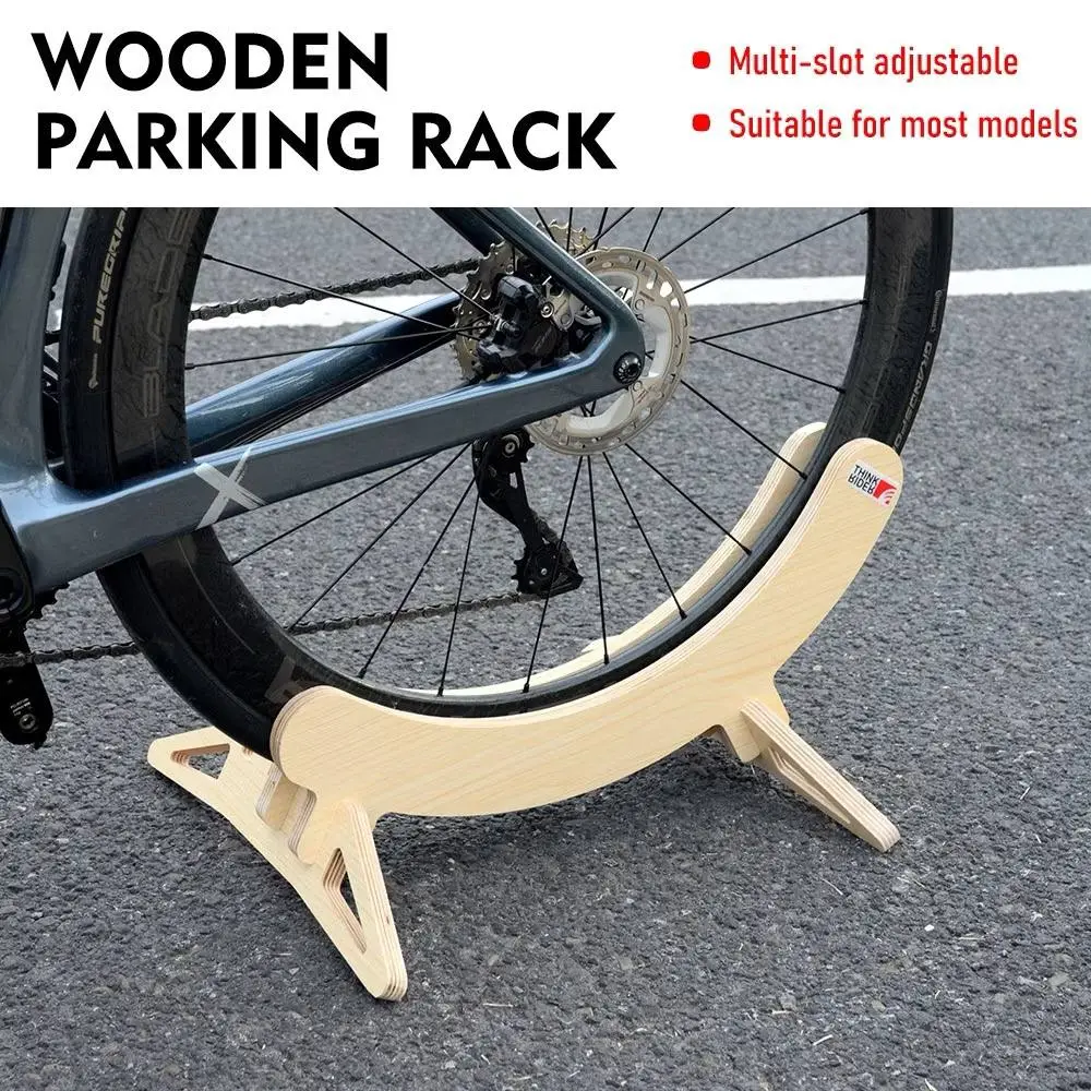 ThinkRider Wooden Bicycle Stand / Bike Stand For 16-24/ 26-29/700C Road Mountain Bike Rack Holder