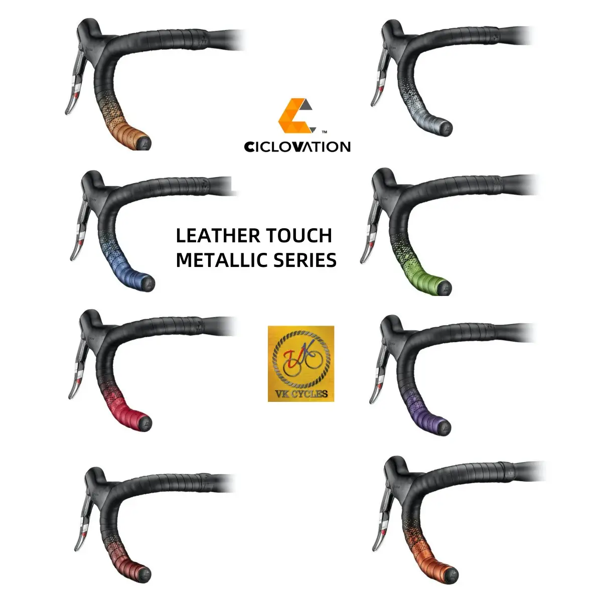 CICLOVATION ADVANCED Bar Tape LEATHER TOUCH METALIC SERIES