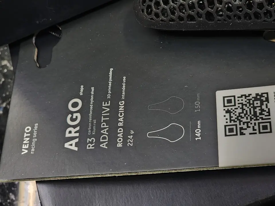 VENTO ARGO R3 ADAPTIVE ROAD SADDLE
