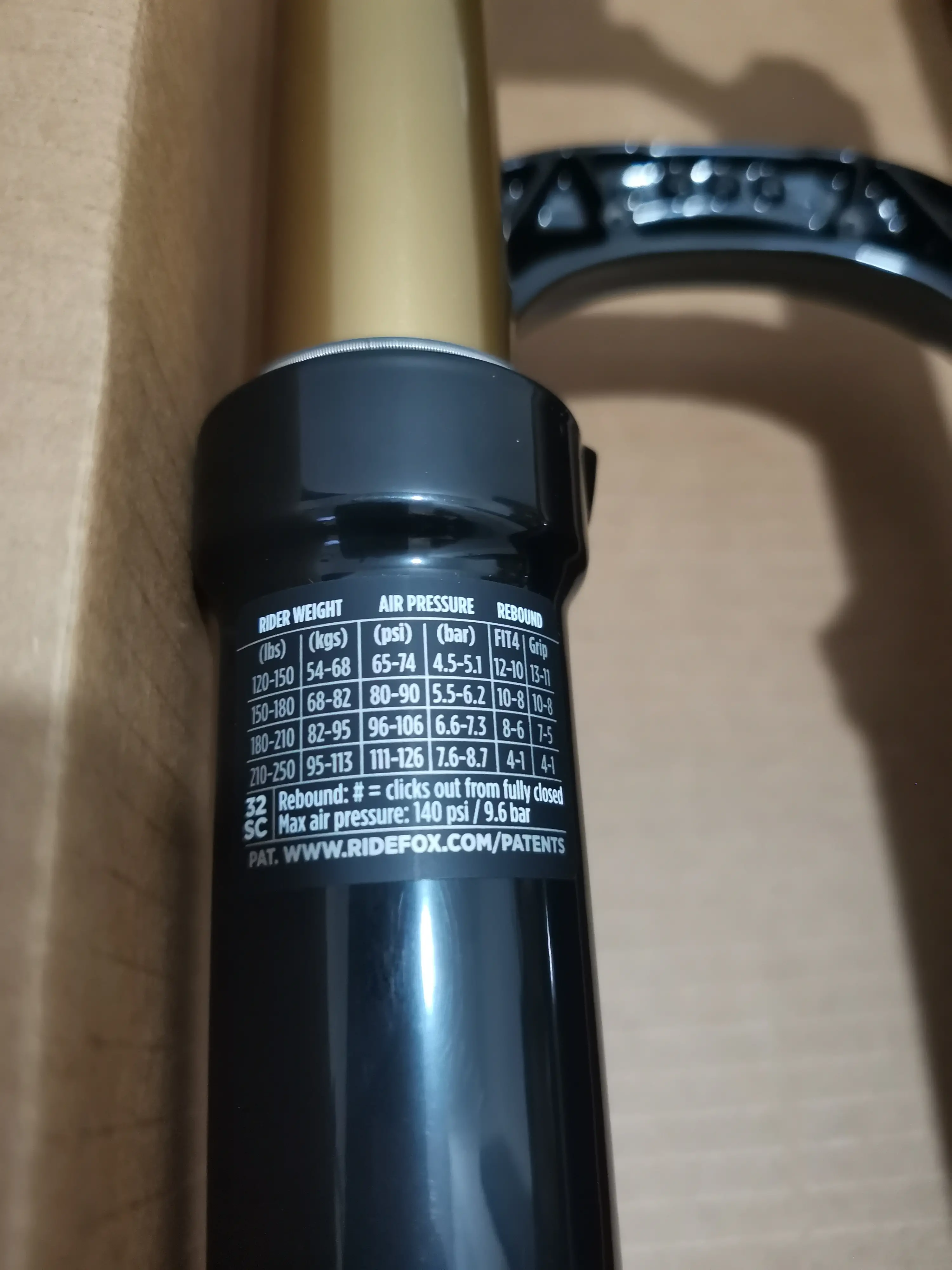 Fox Factory Series 32 Step Cast (29er) { -BOOST 15*110mm } (100mm travel) 1.3kg - Brand New !!