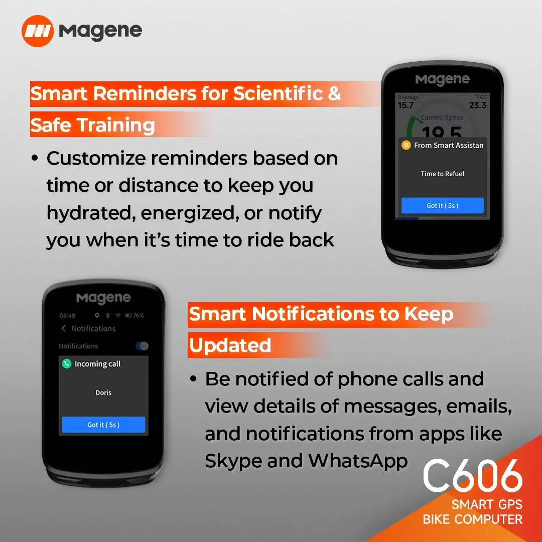 MAGENE C606 Smart GPS Bike Computer