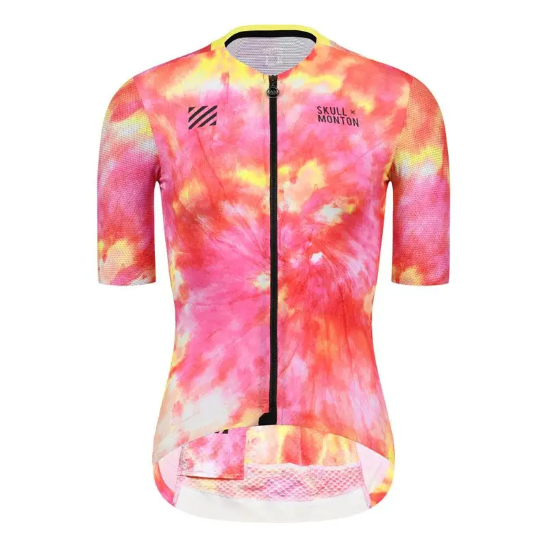 SKULL MONTON WOMENS SHORT SLEEVE CYCLING JERSEY AUTUMNWARM