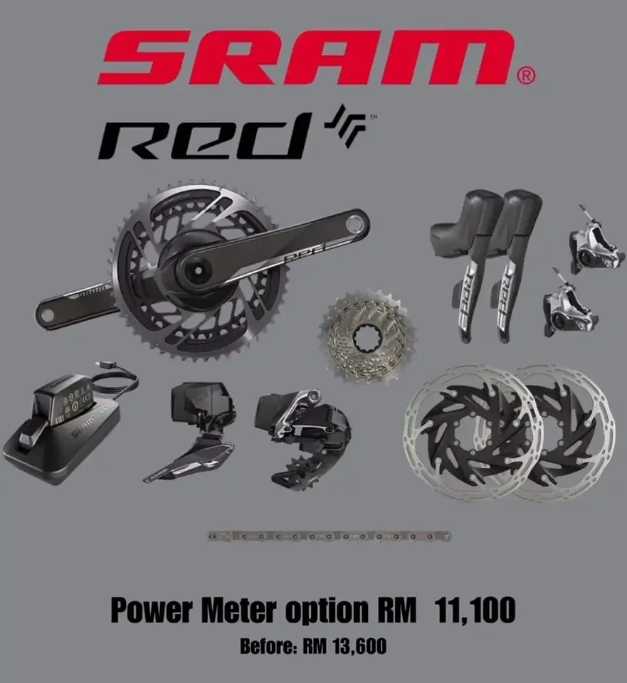 Sram Red Etap Axs with Power Meter Groupset