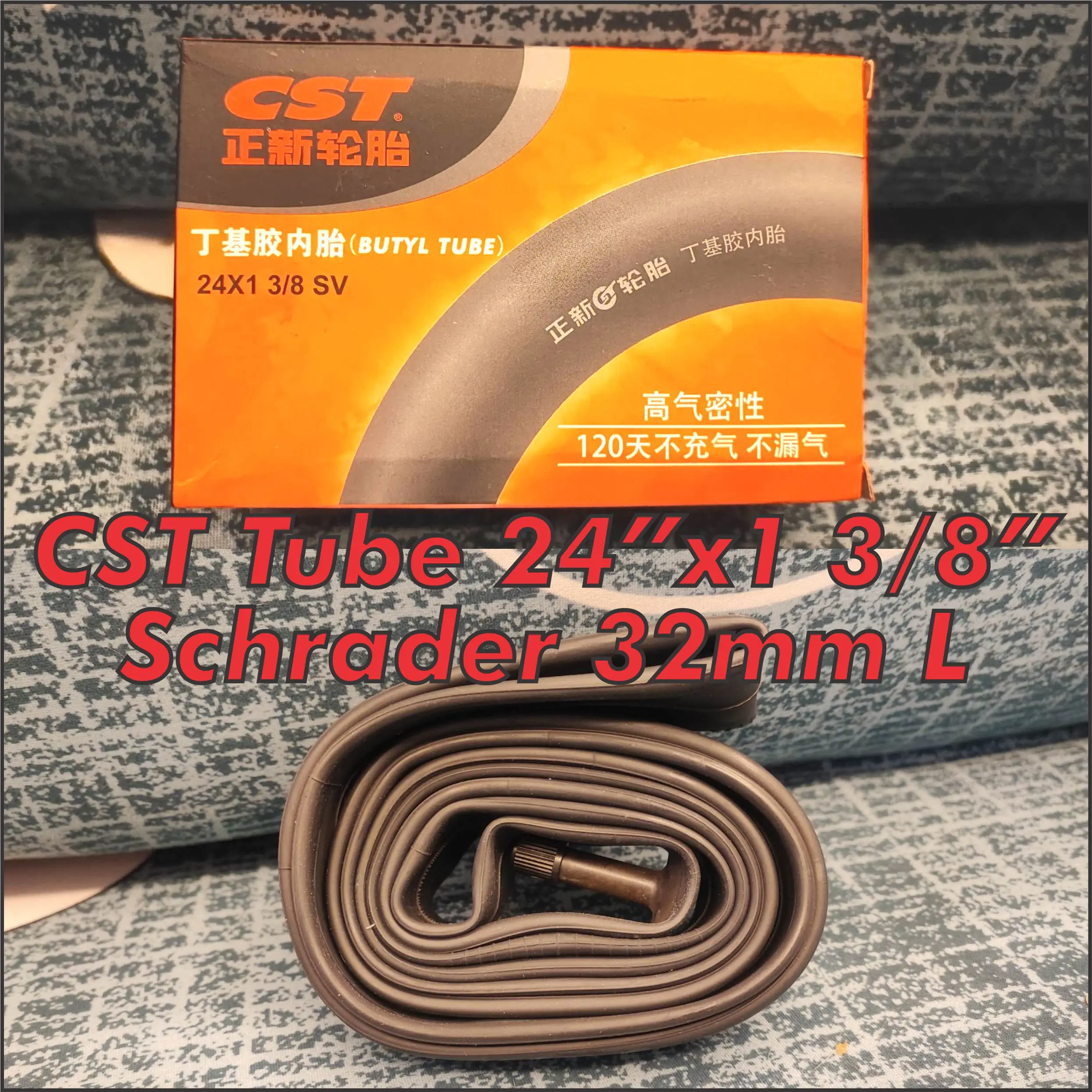 Bikersmaniac 1pc CST Bike Inner Tube Size 24 inches SV Schrader valve For Fixie Fixgear Folding bike