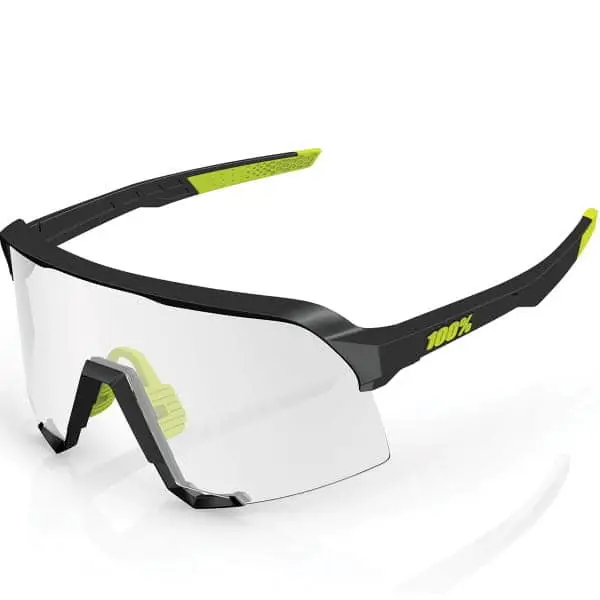 Ride 100% S3 Gloss Black - photochromic Lens