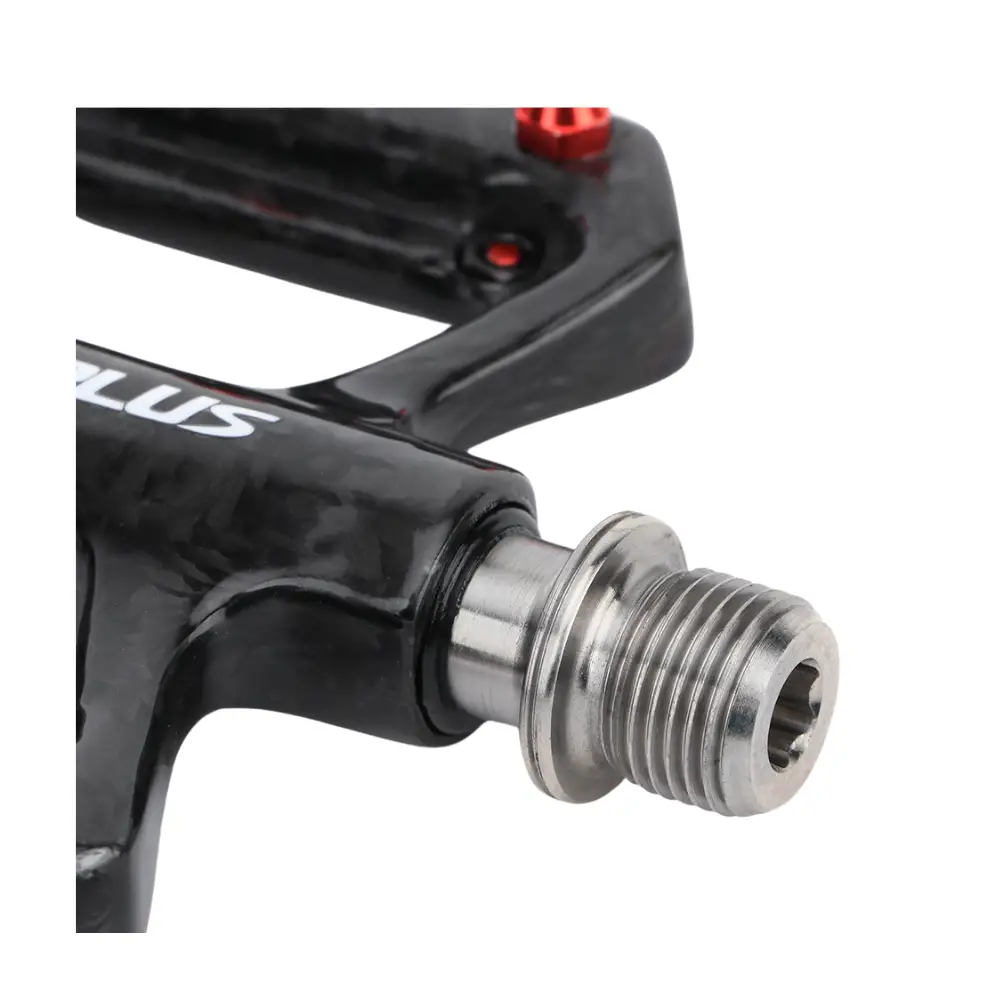 Kocevlo Pedal Ultra Light Bike Pedals Lightweight Carbon Fiber Platform Pedal Three Bearing MTB Bicycle Cycling Pedal Titanium Axle 169g