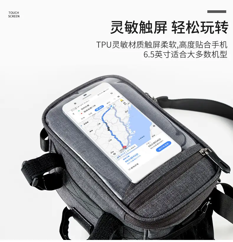 BikersManiac 5 Liter Waterproof Touring Bag Foldie Bag Cycling Bicycle Handle Bag Front Bag Outdoor Multi Purpose Bag