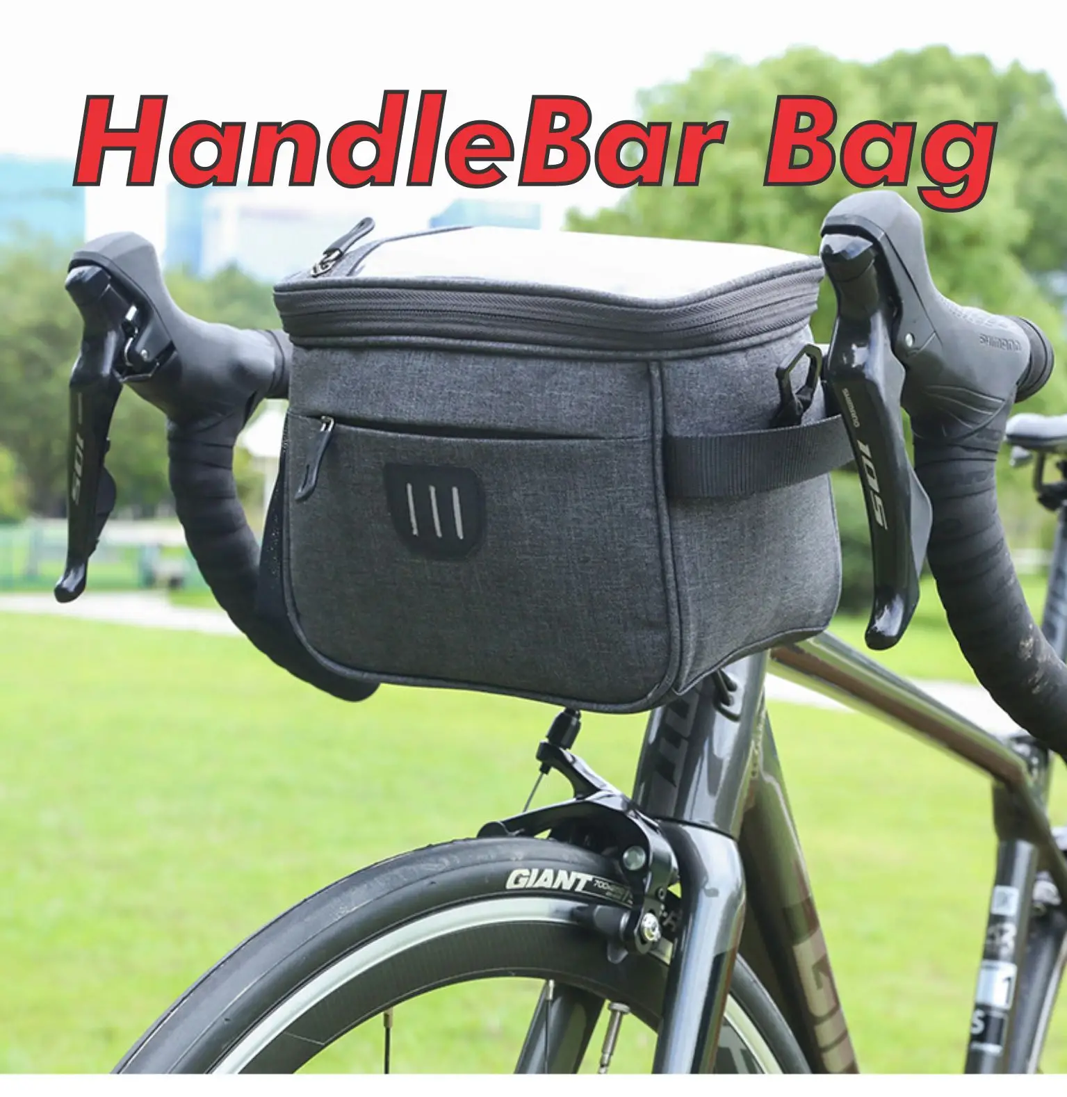 BikersManiac 5 Liter Waterproof Touring Bag Foldie Bag Cycling Bicycle Handle Bag Front Bag Outdoor Multi Purpose Bag