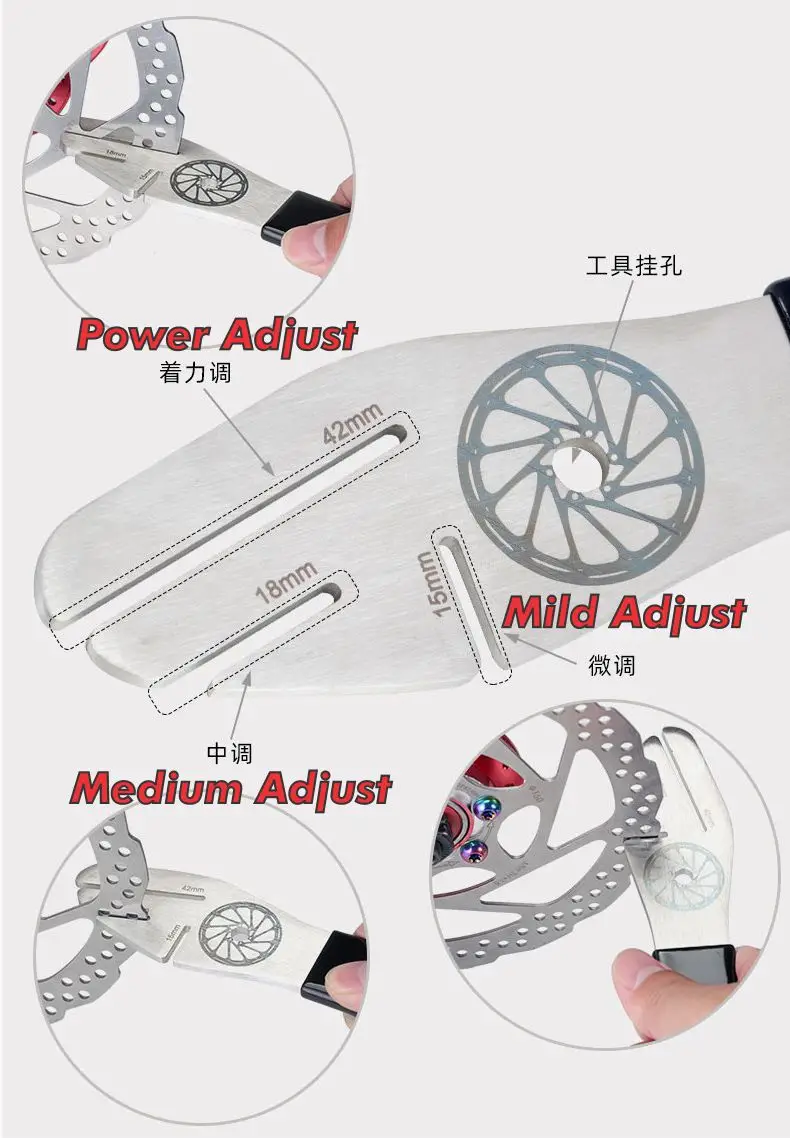 Bikersmaniac Blooke Disc Rotor Adjustment Tool Wrench RB MTB Disc Brake Rotor Alignment Tool Adjust
