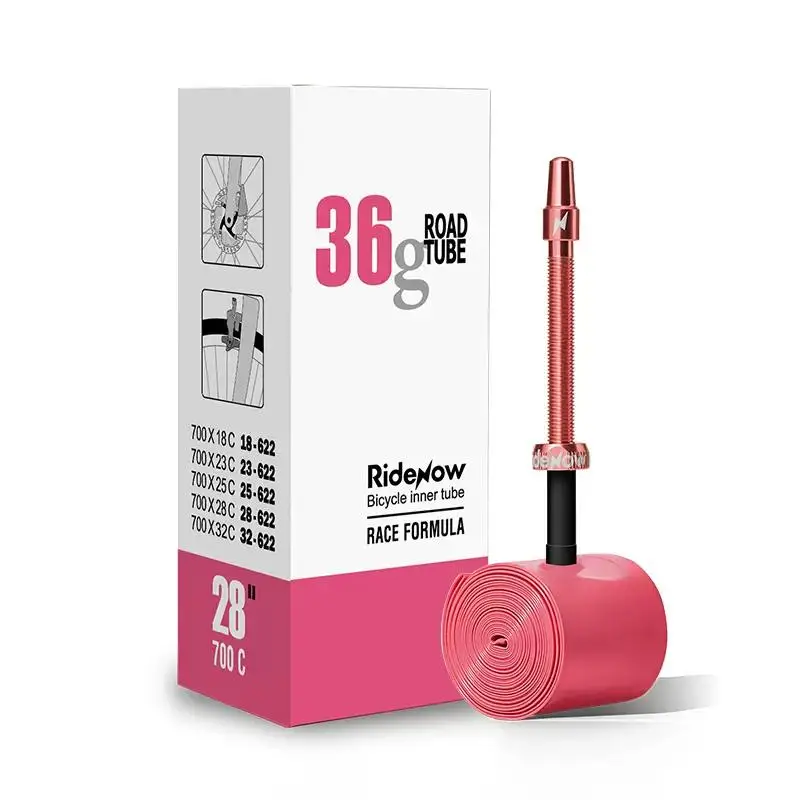 Ridenow 36g Aluminium Valve 65mm 700c Lightweight Innertube