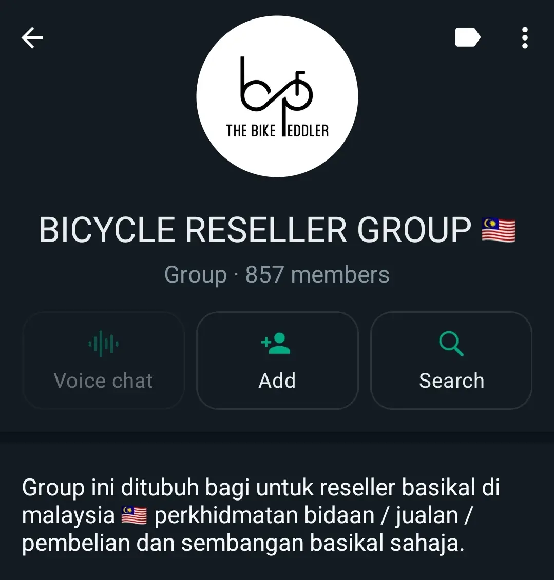 Group whatsapp basikal jual beli malaysia 🇲🇾