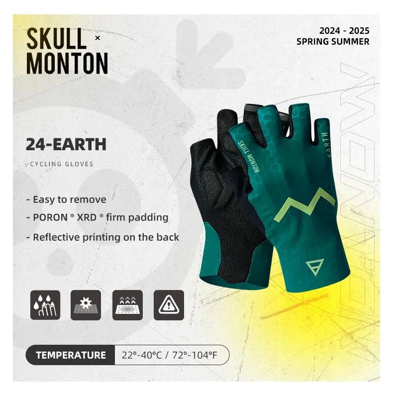 MONTON FINGERLESS CYCLING GLOVES 24 ELEMENT