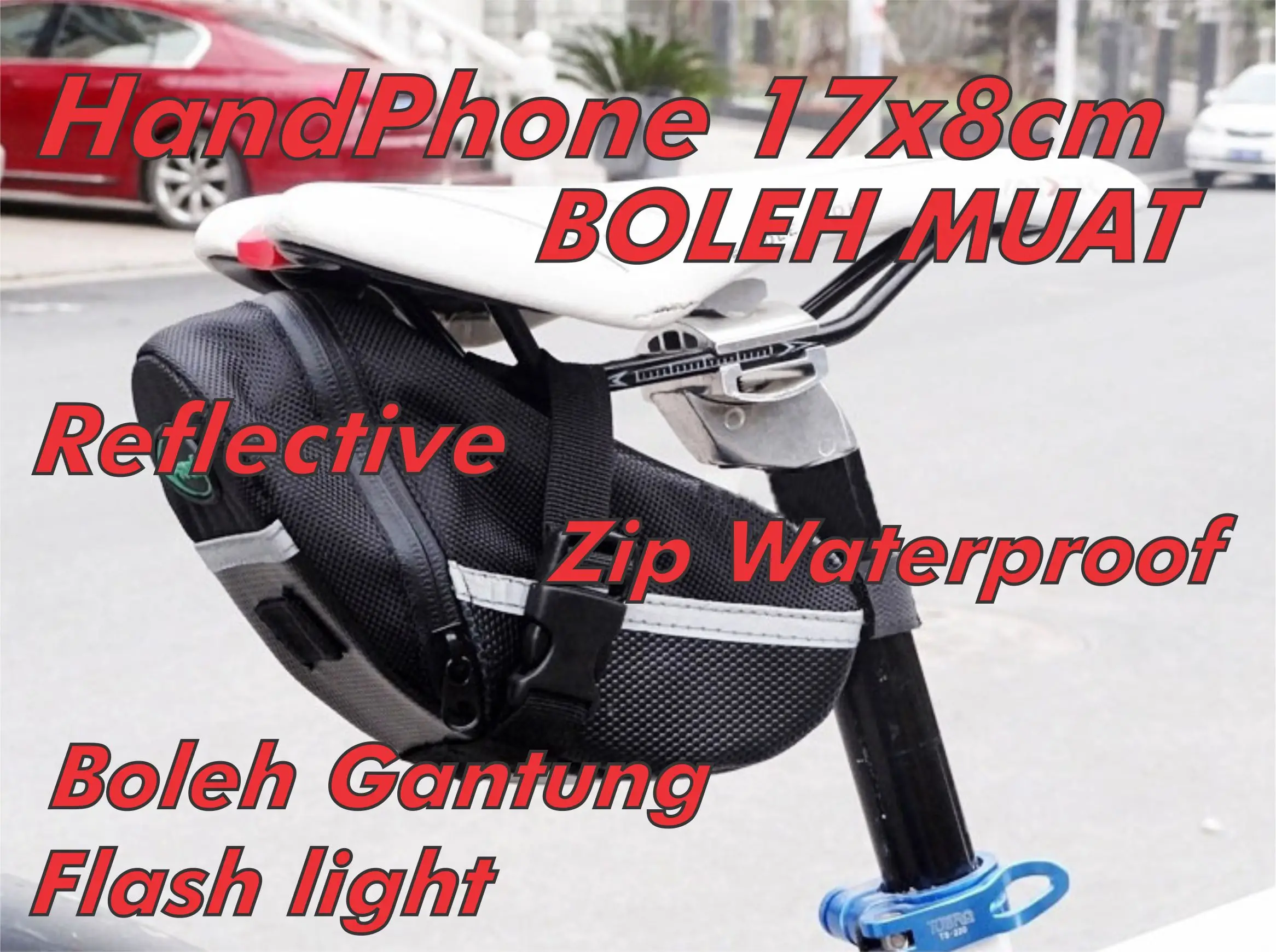 Cycling Bag Bicycle Bag B-SOUL Bike Bag Saddle Bag Bicycle Bag Waterproof Bag Basikal MTB RB Sports