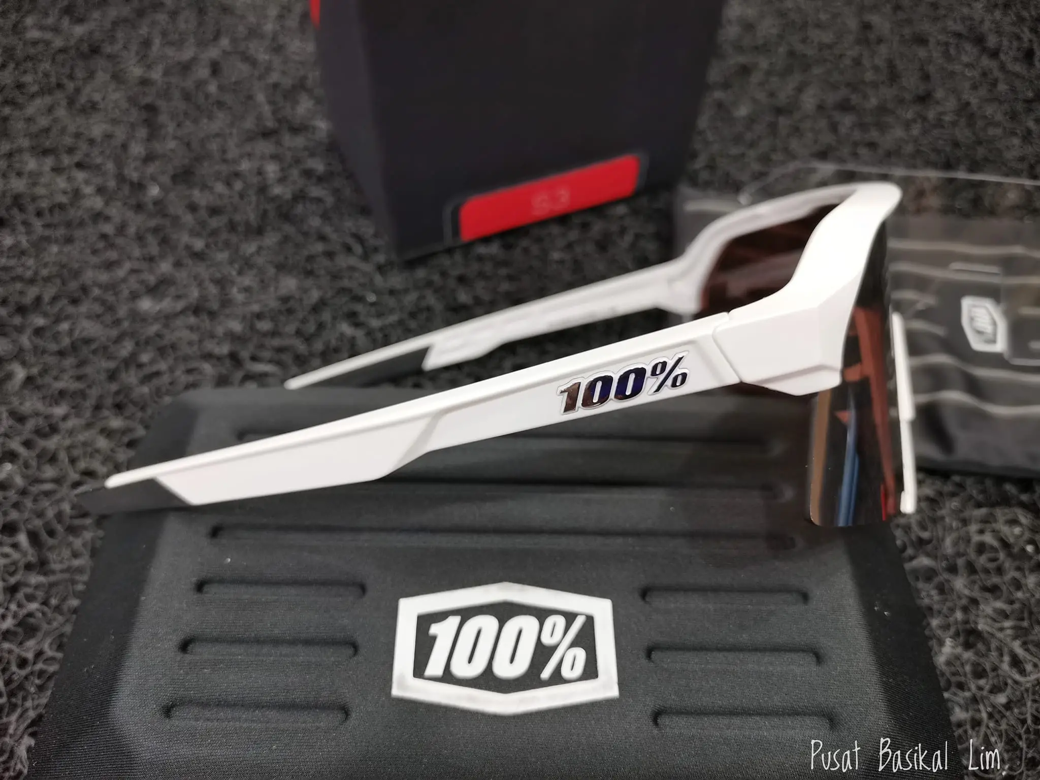 Ride 100% S3 Matte White -  Hiper Silver Mirror Lens