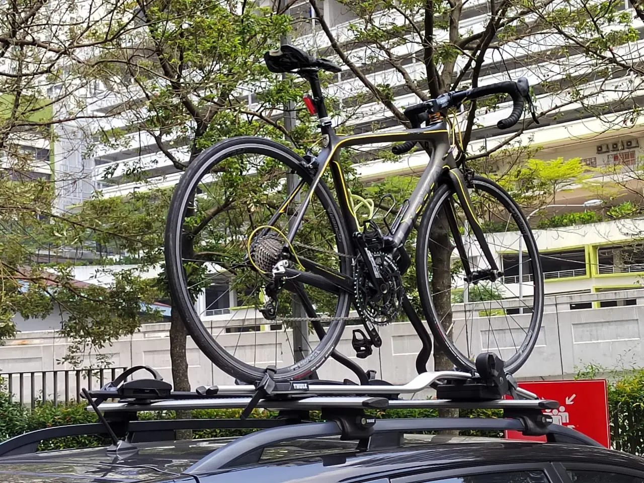 Thule roof bike rack (used & well function)