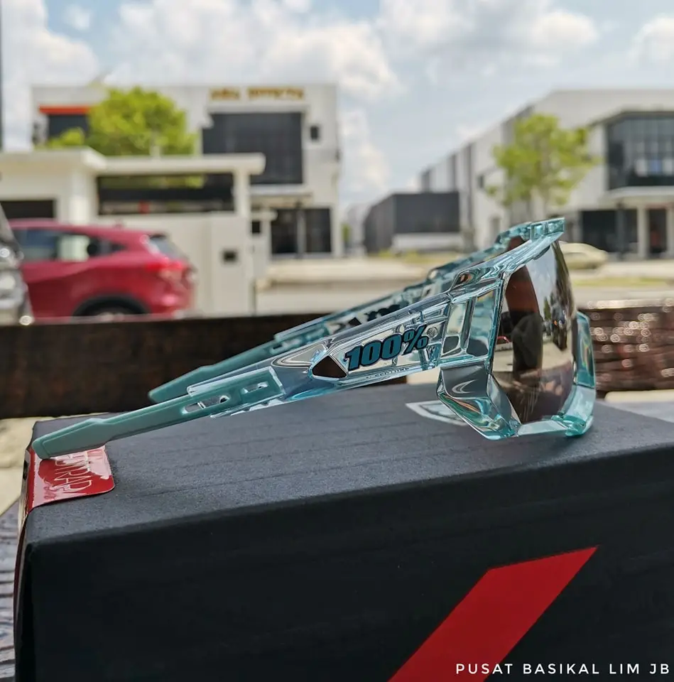 Ride 100% Speedtrap - Polished Translucent Mint Hiper Silver Mirror Lens