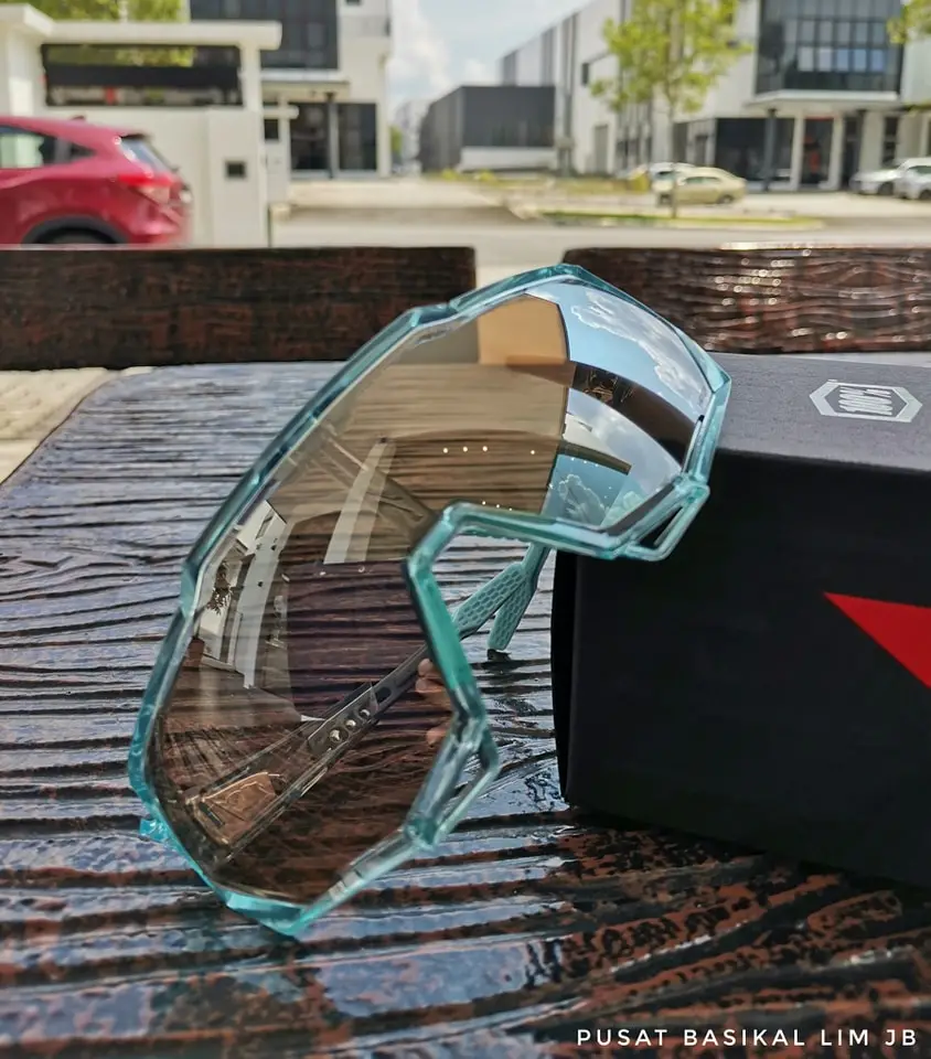 Ride 100% Speedtrap - Polished Translucent Mint Hiper Silver Mirror Lens