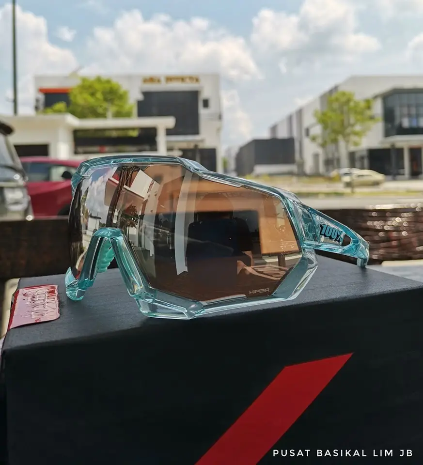 Ride 100% Speedtrap - Polished Translucent Mint Hiper Silver Mirror Lens