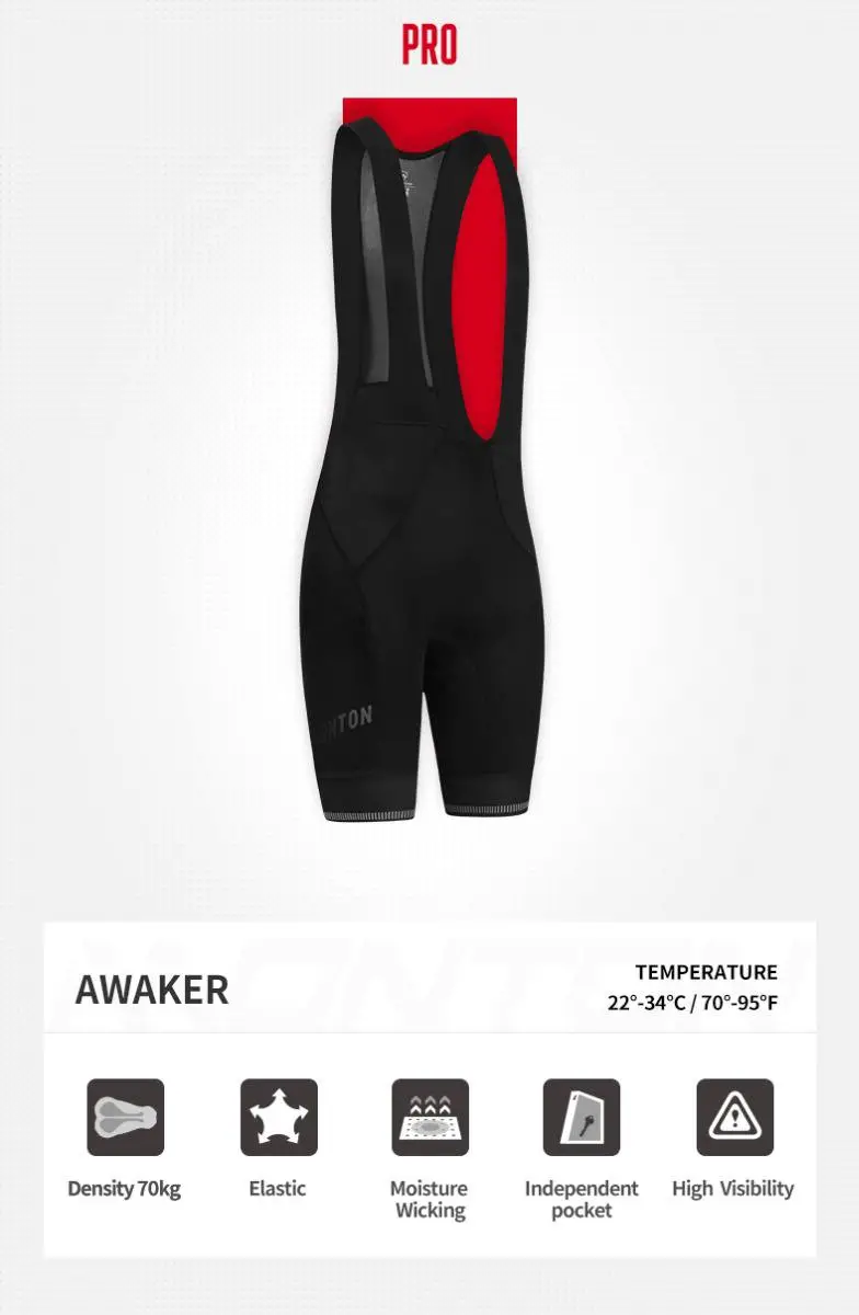 MONTON MENS CYCLING BIB SHORTS PRO AWAKER