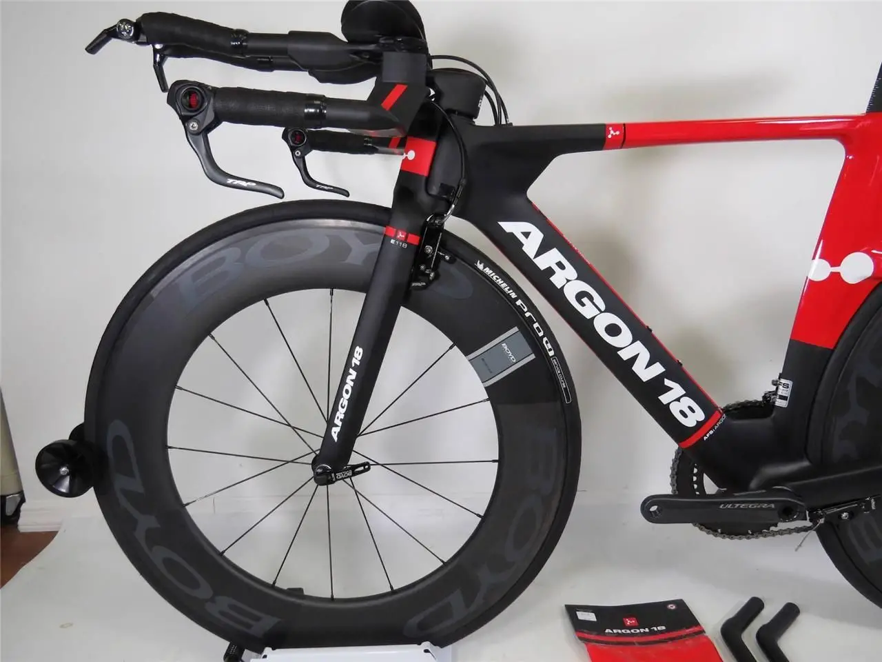 2014 Argon 18 E-118 TT Tri Carbon Bicycle Shimano Medium