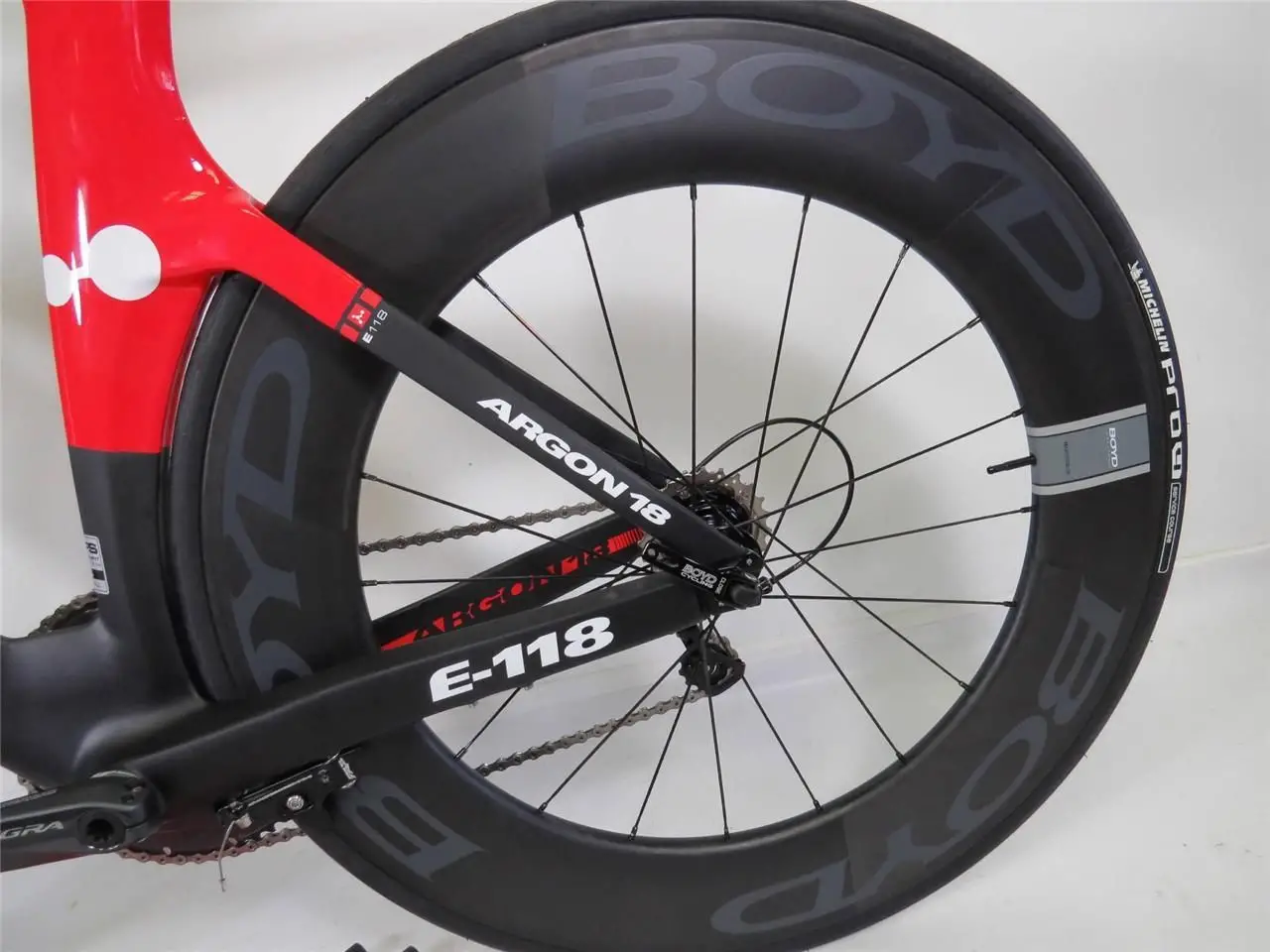 2014 Argon 18 E-118 TT Tri Carbon Bicycle Shimano Medium
