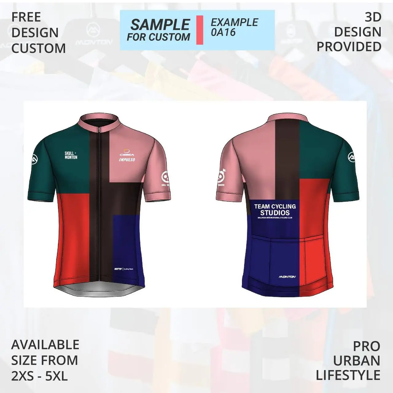 Custom Made Cycling Apparels (LOW MOQ)