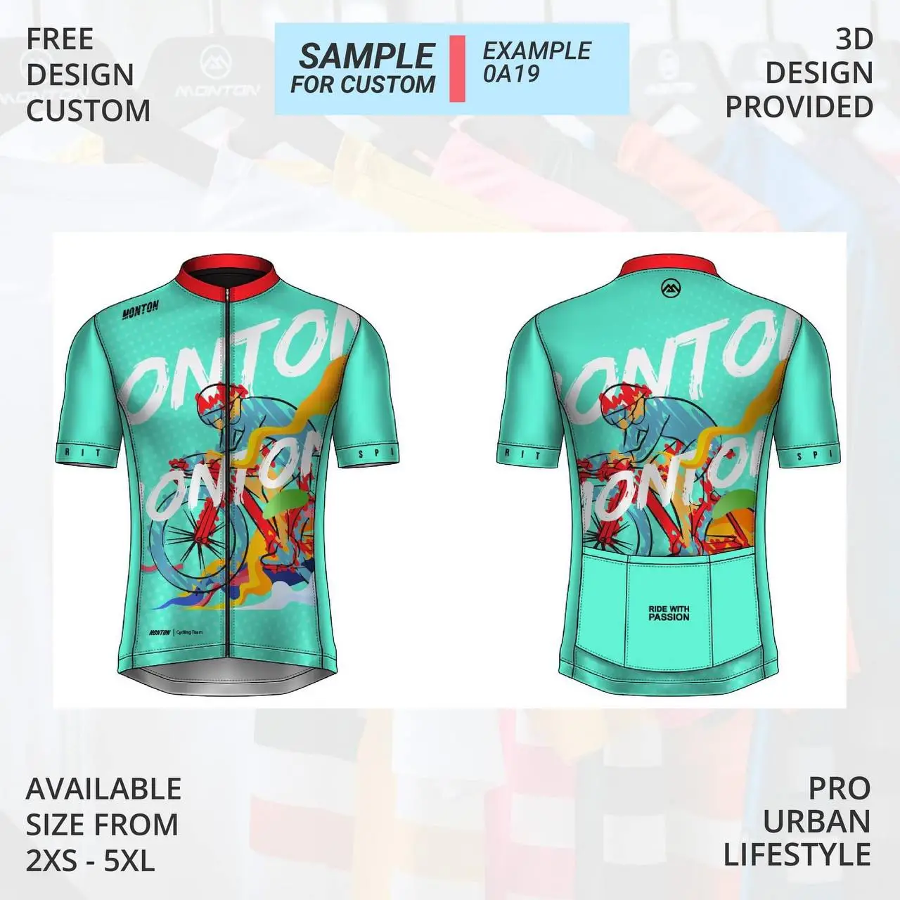 Custom Made Cycling Apparels (LOW MOQ)