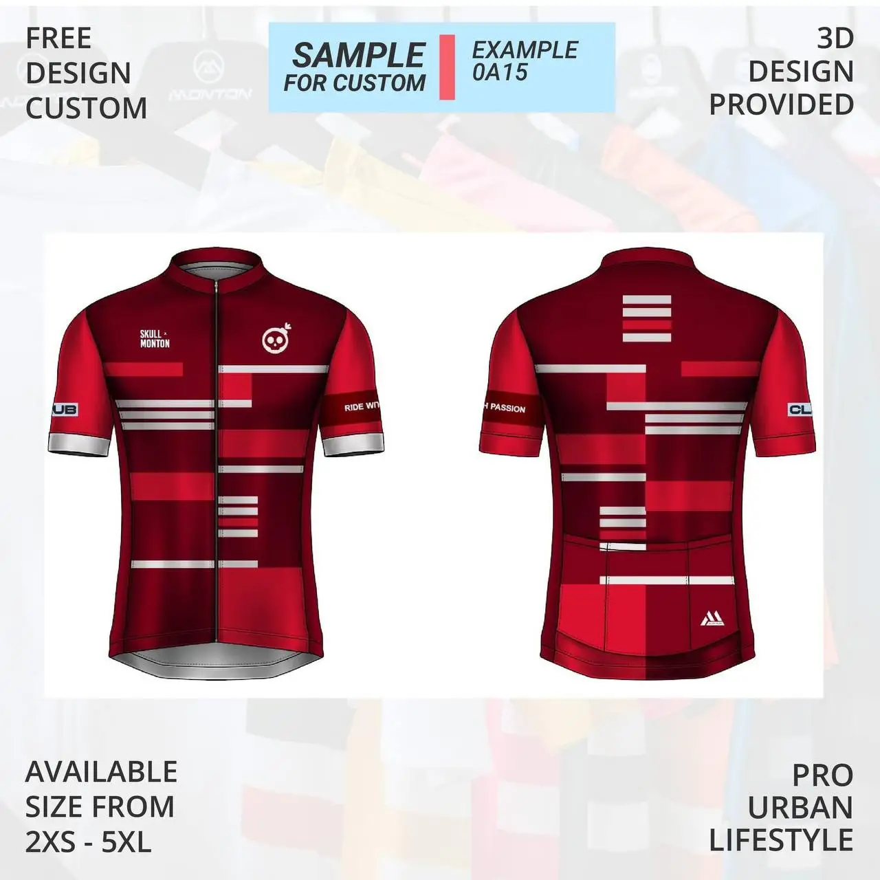 Custom Made Cycling Apparels (LOW MOQ)