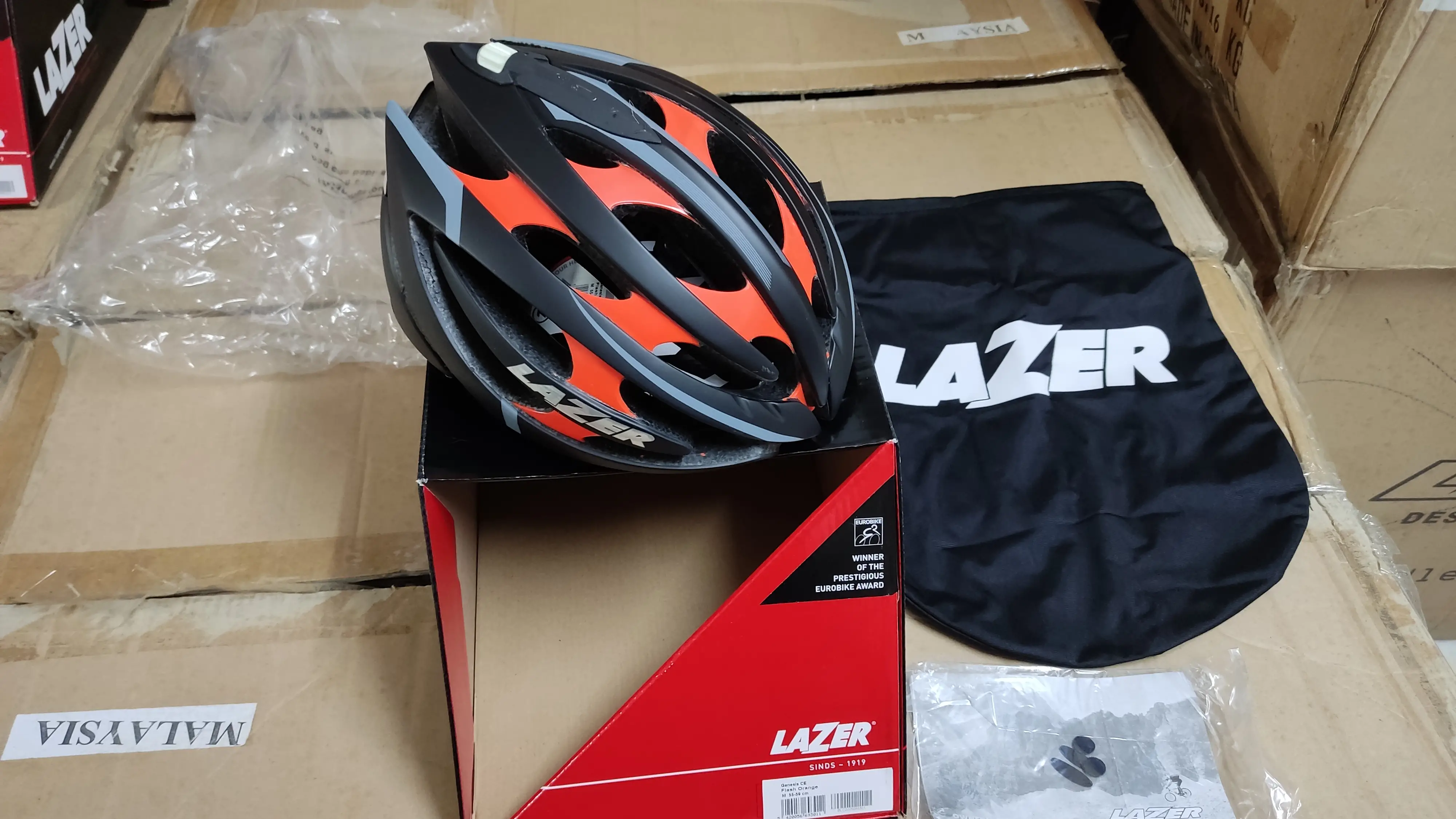 MEGA CLEARANCE SALE 60% OFF Lazer Flash Genesis Helmet M Orange