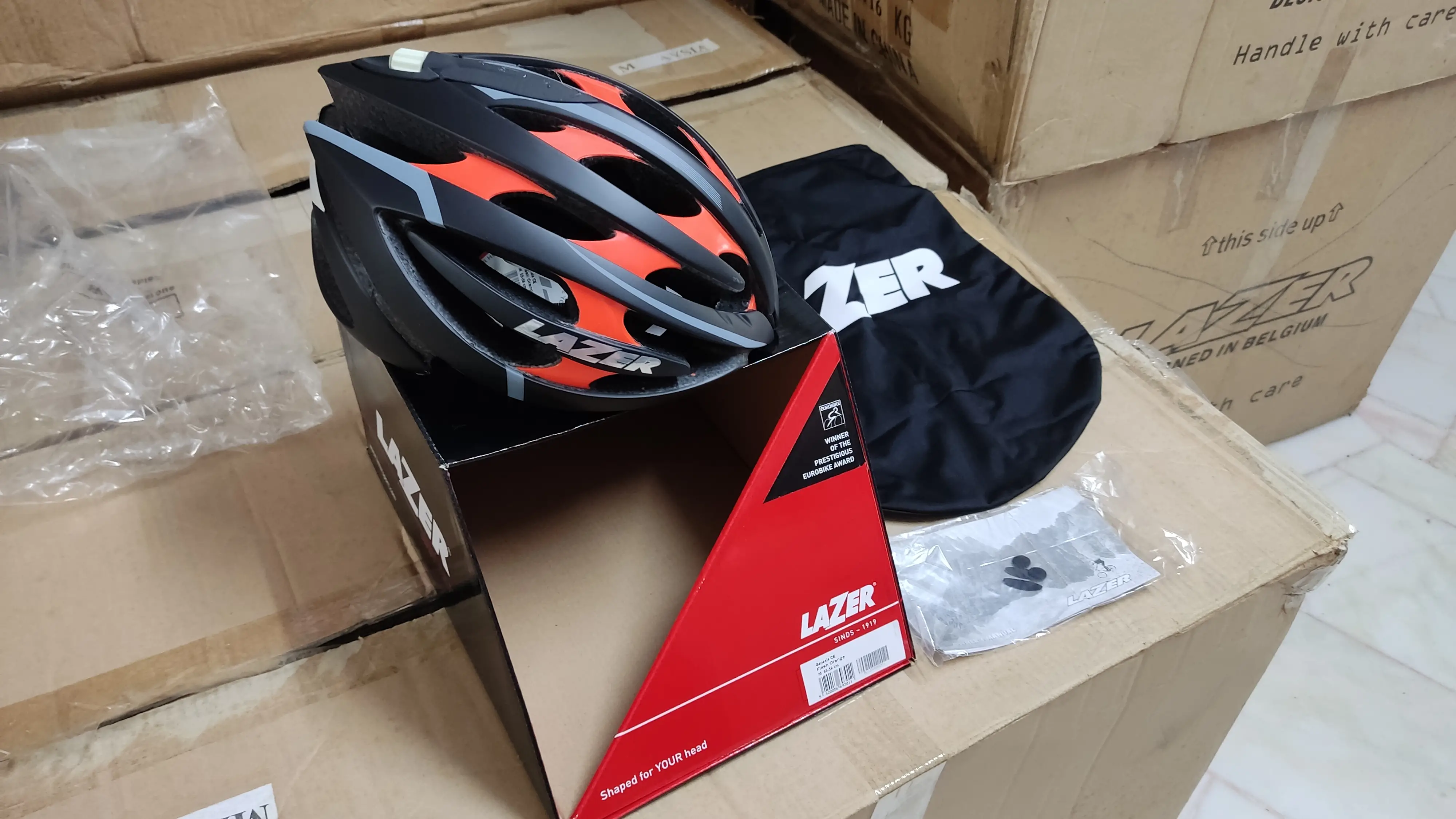 MEGA CLEARANCE SALE 60% OFF Lazer Flash Genesis Helmet M Orange
