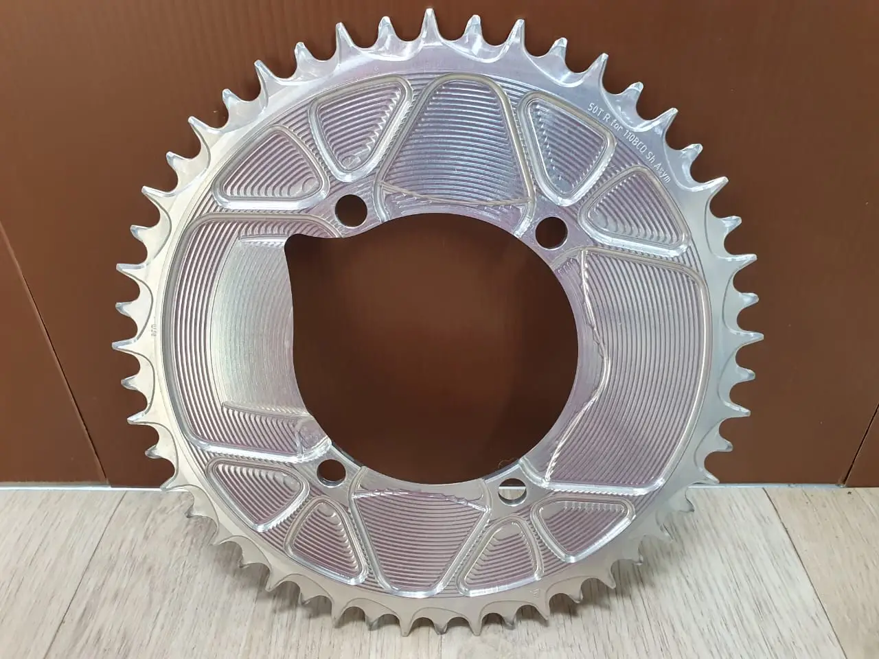 Alugear Custom 1X Chainring 50T for 11 speed Shimano crank (Imported from Spain).