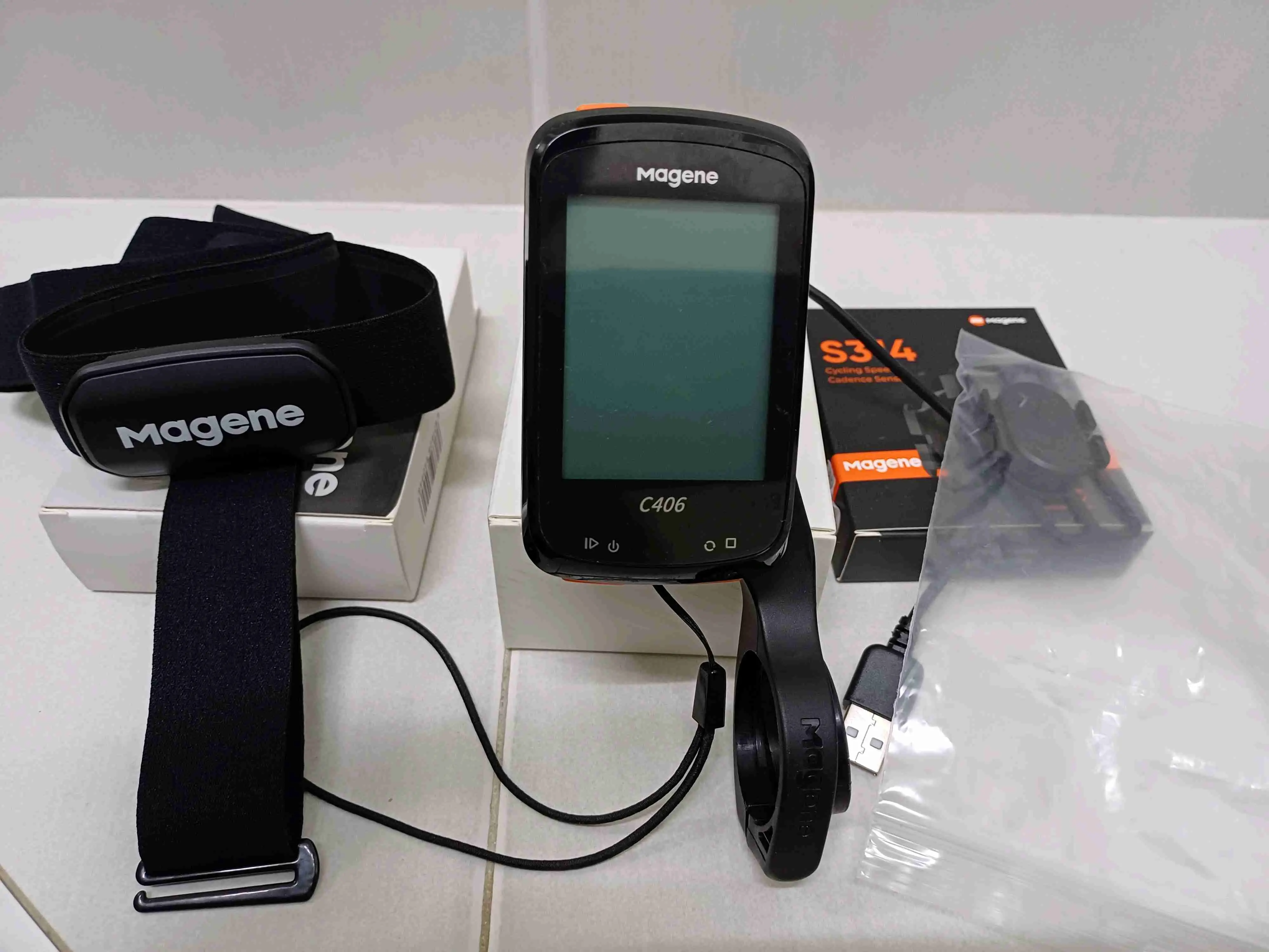 Magene GPS Smart Bike Computer Cadence Sensor & Heart Rate Monitor