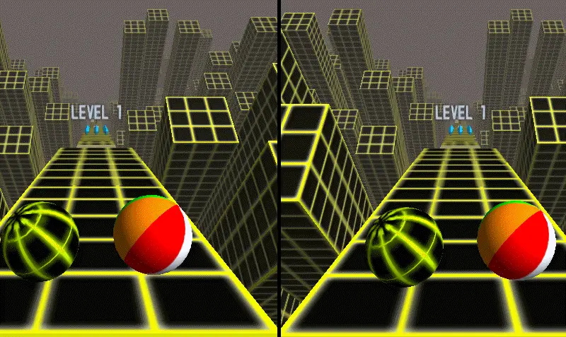 Rolling ball down an endless slope