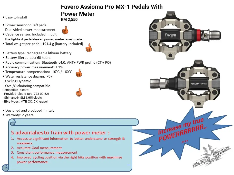 Favero Assioma pedal for MTB pro MX 1