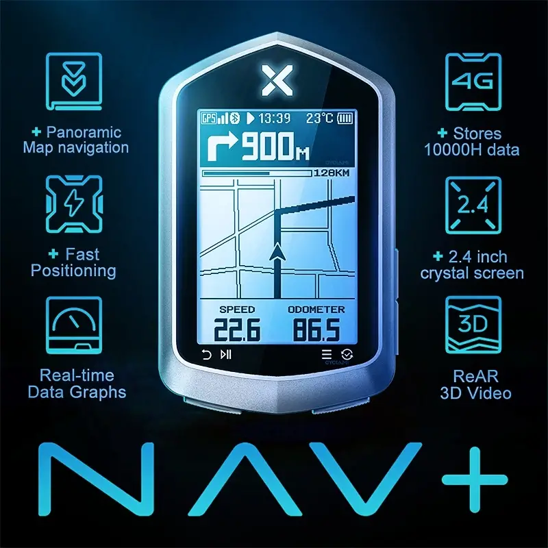 BEST VALUE XOSS NAV + 2024 Bicycle Computer GPS Navigation