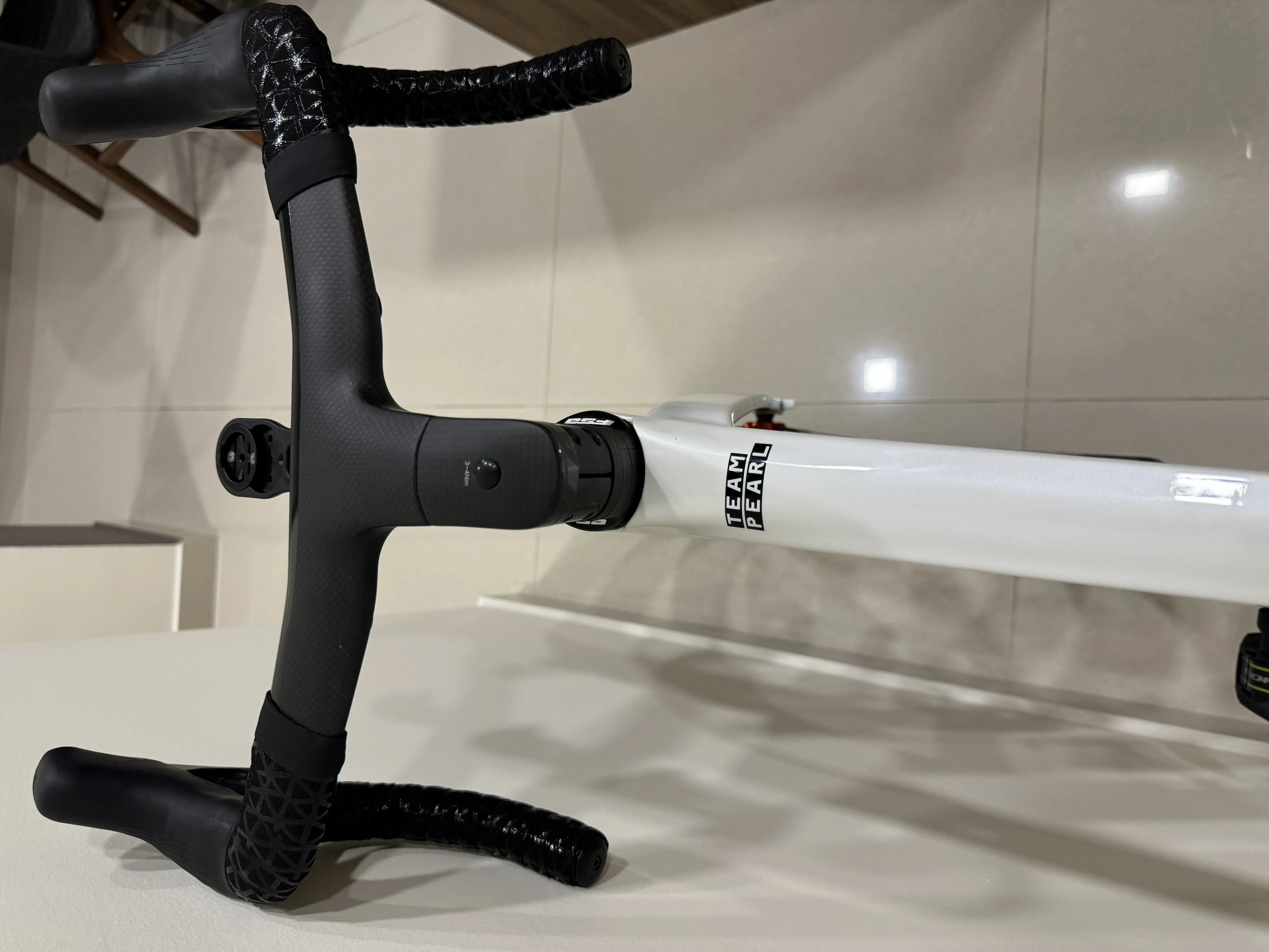 New Merida Reacto Team Pearl Bike 2024 Ultegra di2 Vision Metron SL60 limited edition Vision 5D handlebar Prologo TDF saddle Continental GP5000 tubeless