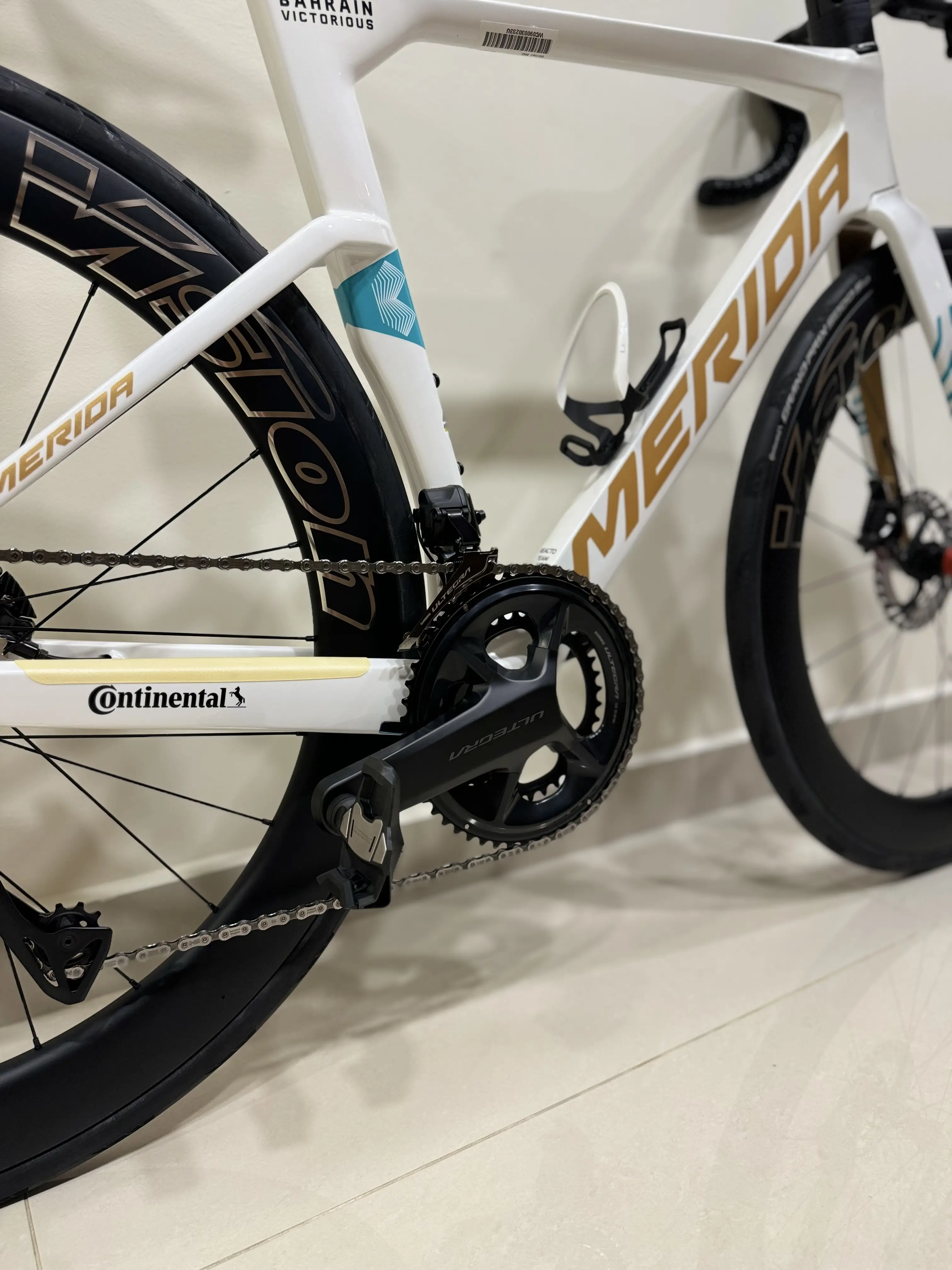 New Merida Reacto Team Pearl Bike 2024 Ultegra di2 Vision Metron SL60 limited edition Vision 5D handlebar Prologo TDF saddle Continental GP5000 tubeless