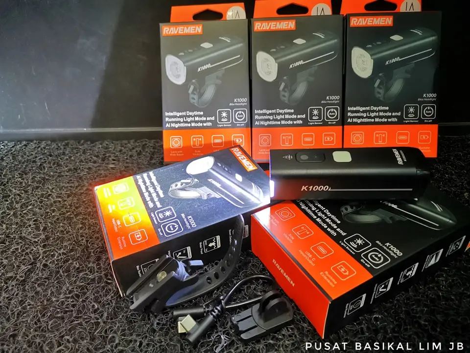 Ravemen K1000 Head Light (1000 Lumens)