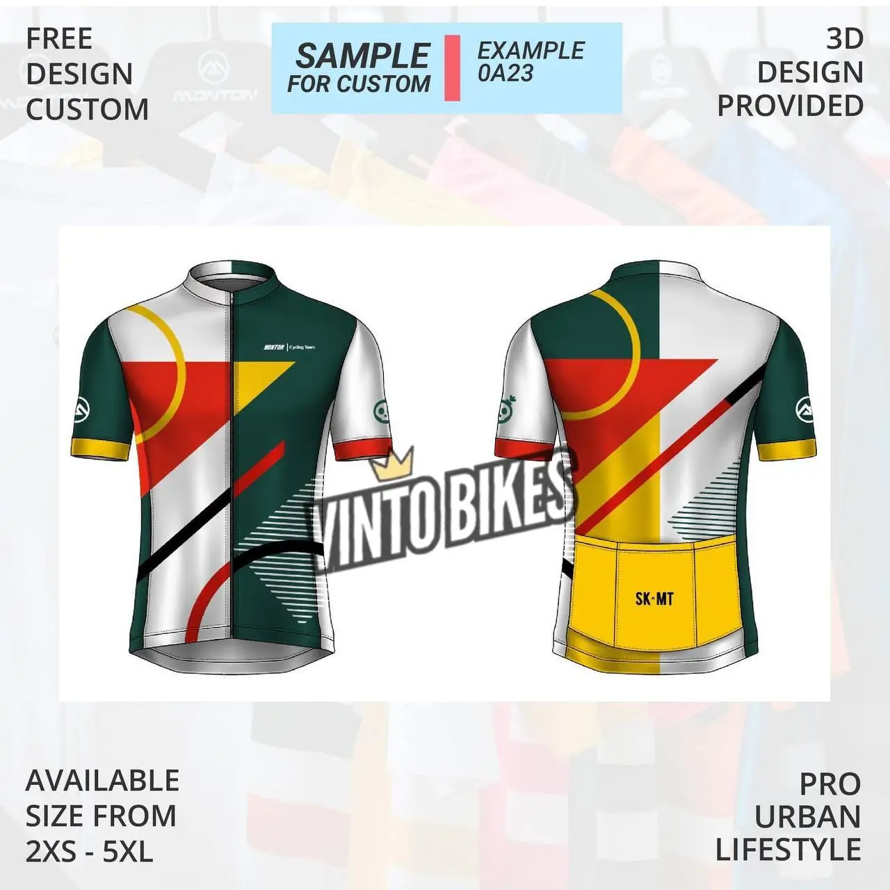 VINTO BIKES x MONTON Customized Cycling Jerseys Monton Custom made  Jerseys , Bib, Trisuit FREE Design 3D design provided