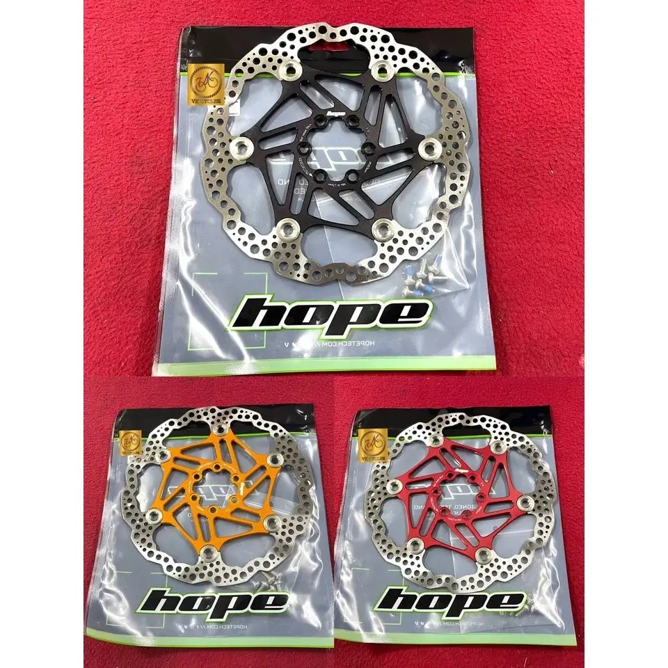 HOPE FLOATING DISC Rotor 6 Bolt High Performance 183mm 203mm BLACK ORANGE RED Purple
