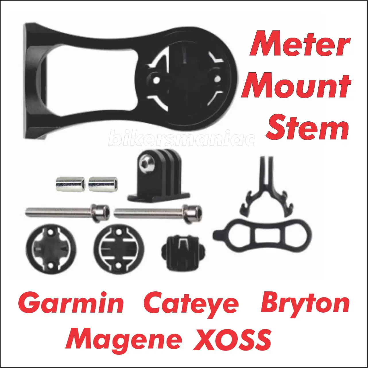 BikersManiac Meter Mount Deemount Carbon Road Bike Integrated Dropbar Garmin Wahoo Magene XOSS Bryton IGPsport BlackBird