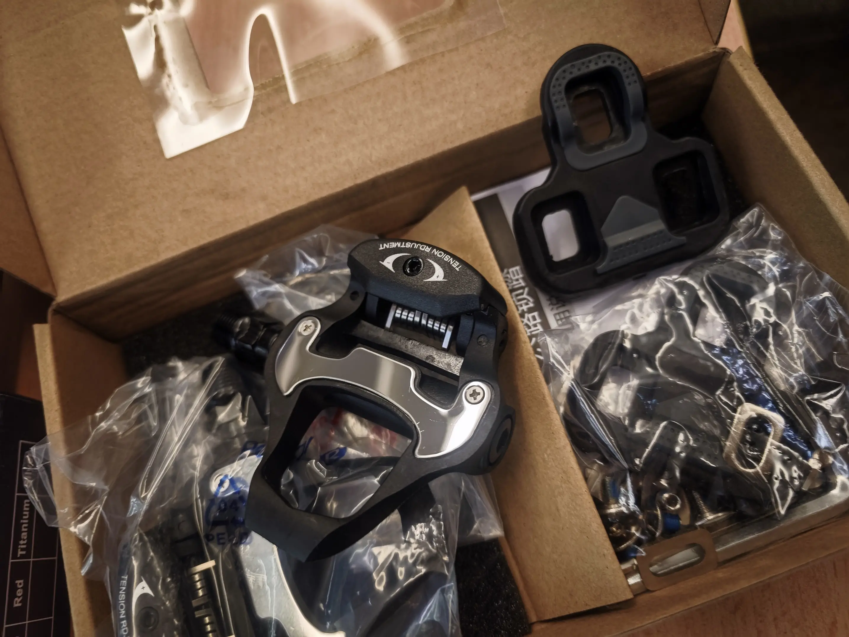 Clipless Pedal Road Bike Paddle Look Pedal with Cleat Cycling RB Basikal Racework RB Pedal Basikal