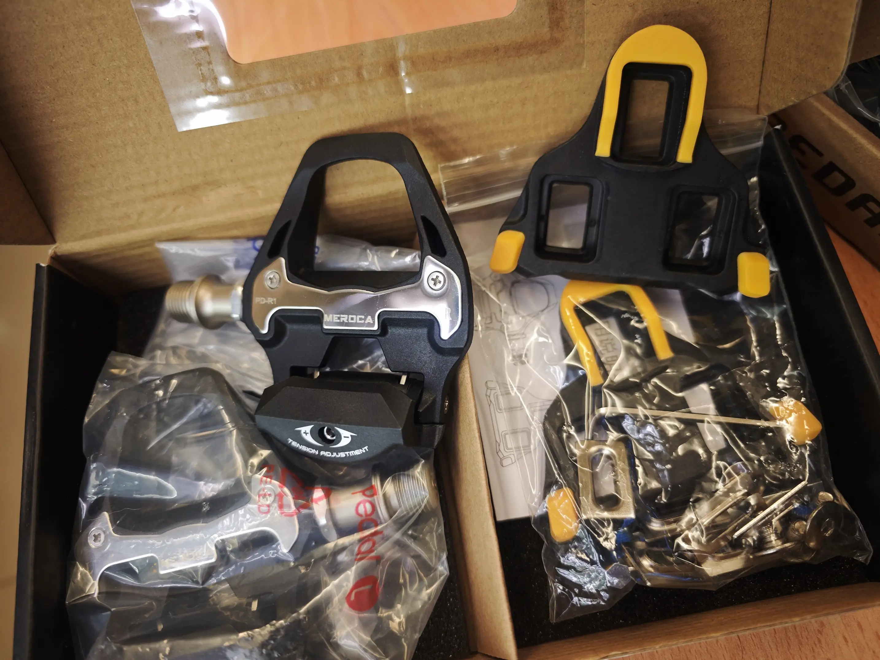 Clipless Pedal Road Bike Paddle Look Pedal with Cleat Cycling RB Basikal Racework RB Pedal Basikal