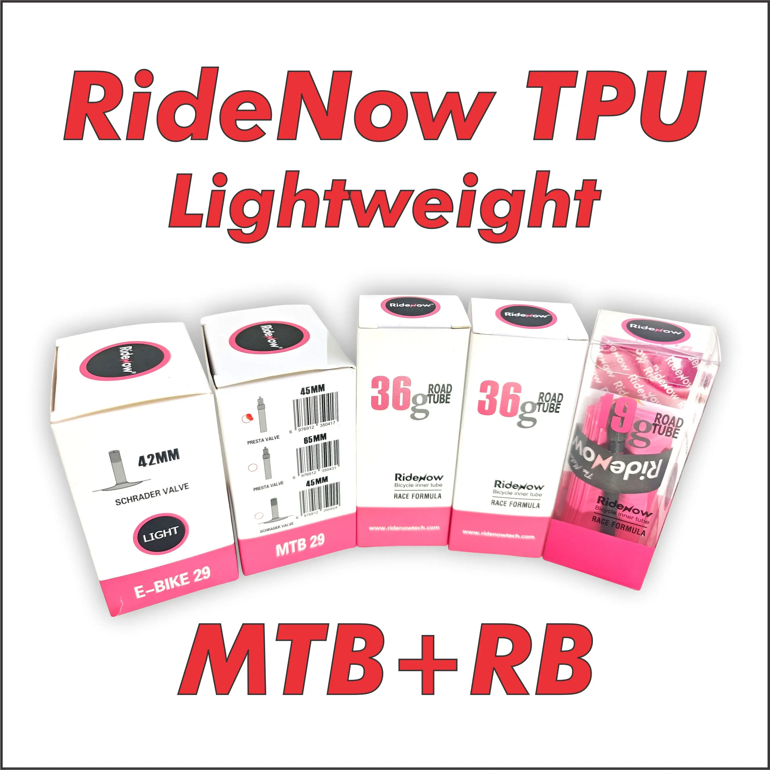 NEW Ultralight Road Bike Tube RideNow 36g Ride Now Lightweight 45mm 65mm 85mm Basikal Tiub Road