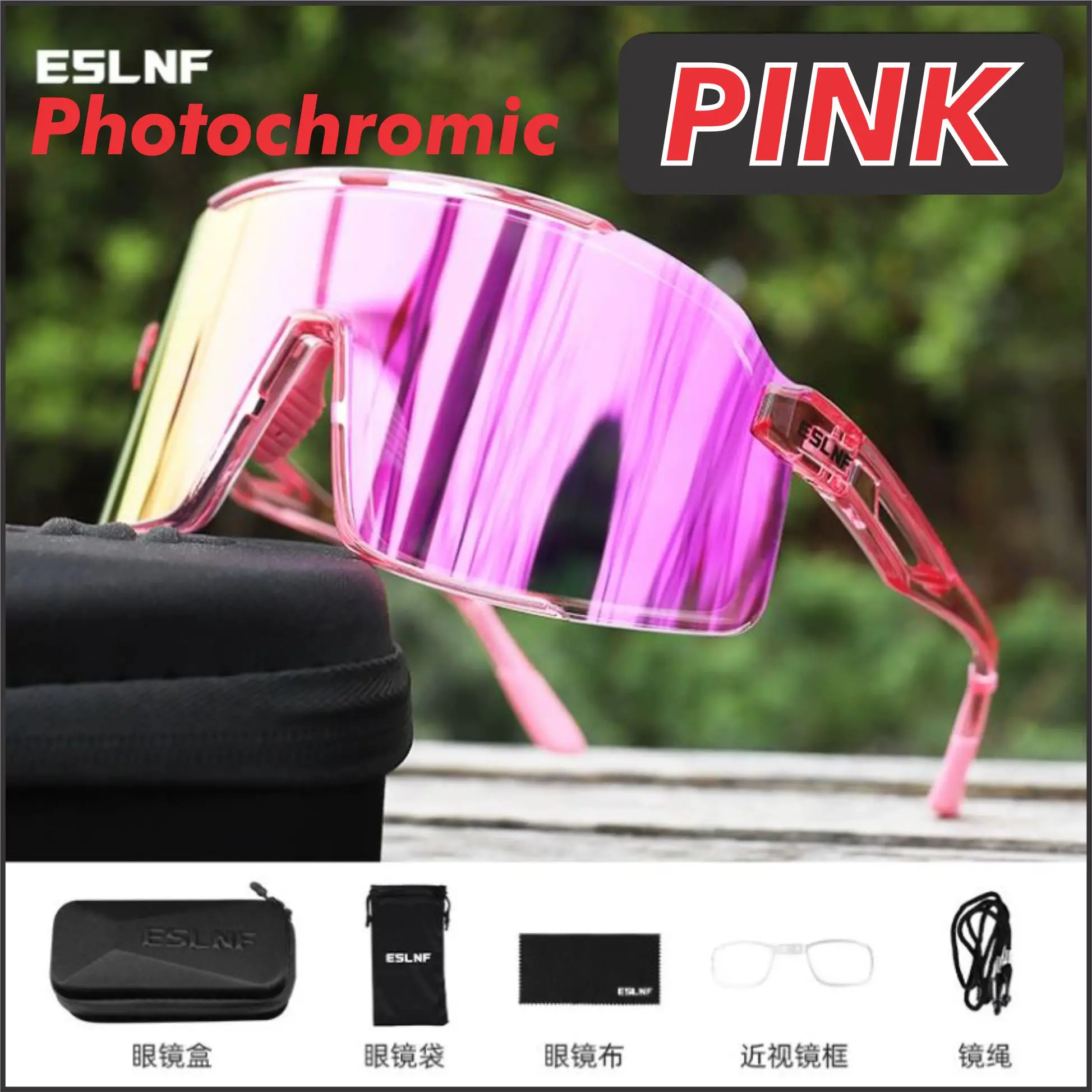 Sunglasses Spek Mata Tukar Warna Photochromic Colour ESLNF Frameless Eyewear RB MTB