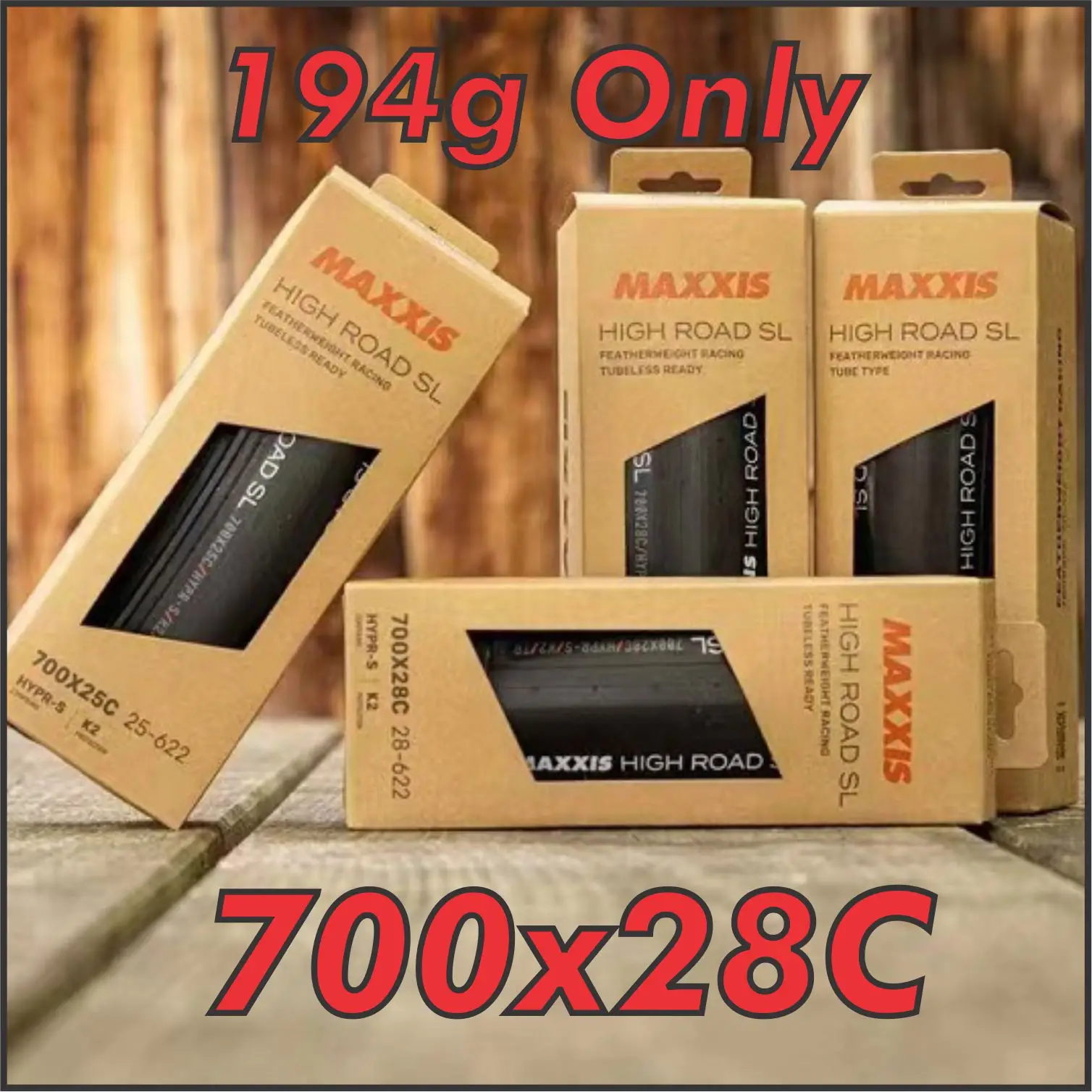 Bikersmaniac Tyre Road Bike Maxxis High Road SL 700X28c 170TPI CLINCHER Tyre RB Basikal Tayar Cycling Lightweight