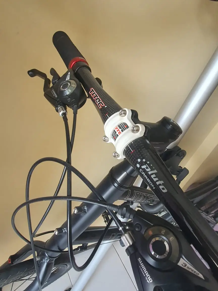 mountain bike, mini velo and rack