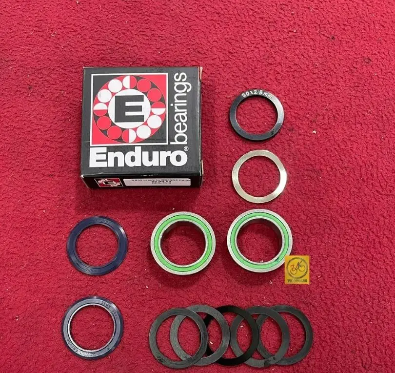 ENDURO BB30 440C CRANK TO BB86/92 30mm FRAME Bottom Bracket BKS7015 SS BB Kit Press-in 41mm Flanged, Double-Row bearing